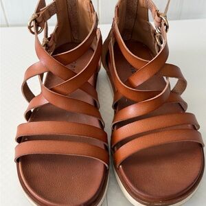 Torrid Brown Strappy Gladiator Sandals